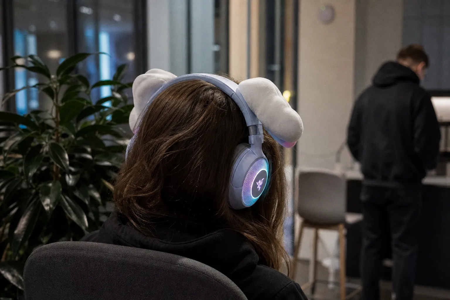 Наушники Razer Kraken Kitty V2 с ушами Синнаморолла