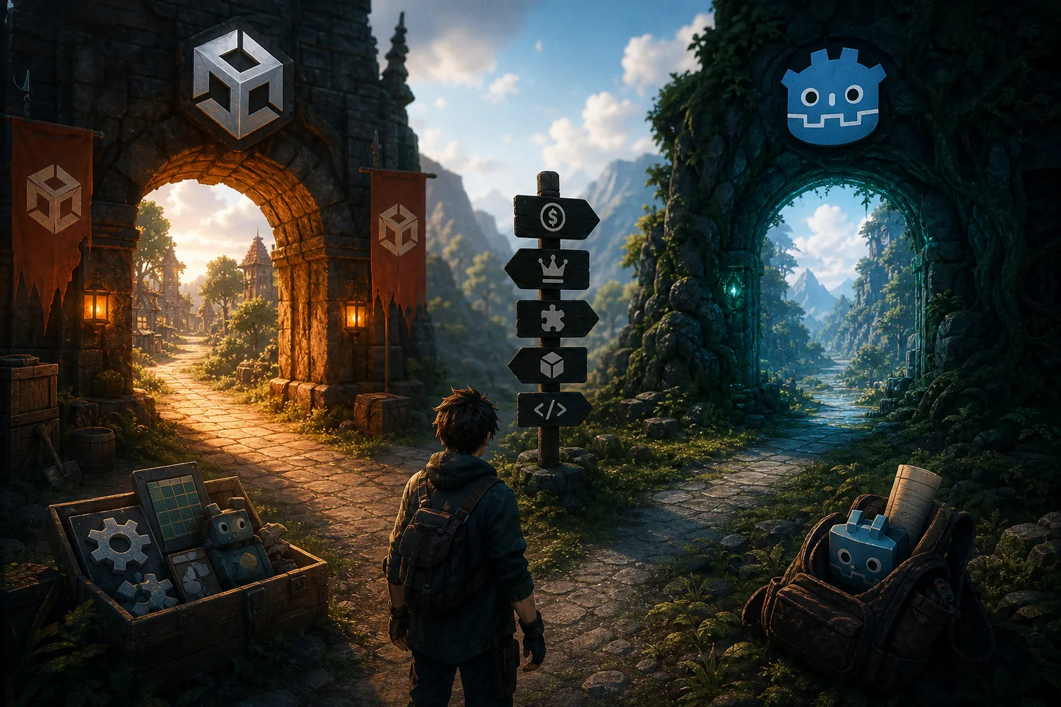 Выбрать движок для 2D-игры: Unity или Godot в 2024 году